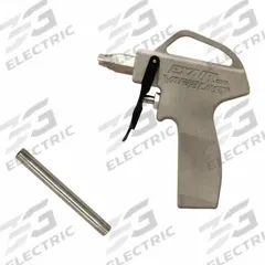 EXAIR Safety Air Gun with extension: Ergonomic Grip, Cast Aluminum, 1/4 in Female NPT, Straight (MPN 1629-6). Key specifications — attr1328526: Cast Aluminum; attr1328500: 1126 Flat Air Nozzle; attr1328508: EXAIR; attr1328515: No; attr1328533: Yes.