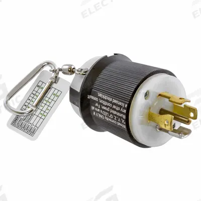 HUBBELL WIRING DEVICE-KELLEMS Circuit Tester: 120 V AC to 125 V AC, L5-20P, CAT I 125V - Receptacle Testers