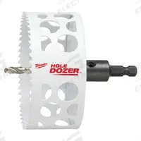 MILWAUKEE Hole Saw: 4 in Saw Dia., 3/5 Teeth per Inch, 1 5/8 in Max. Cutting Dp, 5/8"-18 Thread Size (MPN 49-56-9685). Key specifications — attr1098070: 3/5; attr1098087: MILWAUKEE; attr1098073: 5/8"-18.