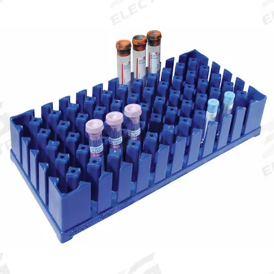 SMOOTHRACK Tube Rack: 5 in Overall Wd, 9 1/2 in Overall Ht, 9 1/2 in Overall Lg, Polypropylene - Lab Storage Racks