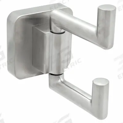 SPEAKMAN Robe Hook: 3 3/8 in x 4 3/4 in x 1 1/2 in, Brass, Brushed - Bathroom Hooks
