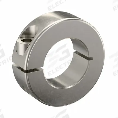 RULAND MANUFACTURING Shaft Collar: 1-Piece, Metric, Round, Clamp-On, 25 mm Bore Dia - Stainless Steel Shaft Collars