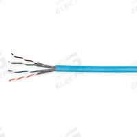 GENSPEED Category Cable: 1,000 ft Cable Lg, 24 AWG, Riser, Blue, PVC, Std, 2133496E, 5e, Shielded. Key specifications — Conductor Gauge: 24 AWG; Jacket Material: PVC; Brand: GENSPEED; Pairs Separation: Standard.