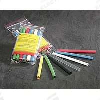3M Heat Shrink Tubing: 0.38 in I.D. Before Shrinking, 0.14 in I.D. After Shrinking, 4 ft Lg, 125 PK (MPN MW-3/8-48-Black). Key specifications — Color: Black; Brand: 3M.