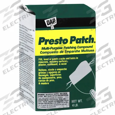 DAP Patching Compound: Repair, 4 lb Container Size, Box - Joint Compounds & Plaster