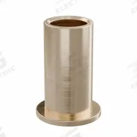 Flanged Sleeve Bearing: Bronze, SAE 841, 3/8 in Bore, 1/2 in OD, 1 in Lg, -35°F to 300°F, 10 PK (MPN FF318-04B). Key specifications — System of Measurement: Inch; Material Grade: SAE 841; Flange Type: Flanged; Brand: OILITE.