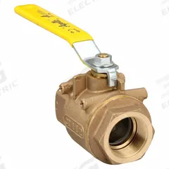 APOLLO Manual Two-Way Ball Valve: 1 1/2 in, Bronze, Straight, FNPT x FNPT, Full Port, Two-Piece (MPN 7710701). Key specifications — Brand: APOLLO; Handle: Lever.