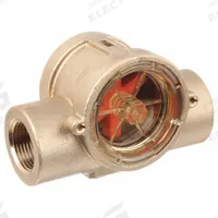 GEMS SENSORS Flow Indicator: Rotor, Brass, 1/2 in FNPT, 1/2 in Connection Size, FNPT, Polysulfone (MPN RFI, 142542). Key specifications — Brand: GEMS SENSORS; Sight Material: Polysulfone; Connection Type: FNPT; Flow Direction: Horizontal Left; Seal Material: Viton; Wetted Material: Brass.