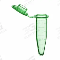 APPROVED VENDOR Microcentrifuge Tube: Microcentrifuge Tube, Polypropylene, 1.5 mL Capacity - mL (MPN C2000-G). Key specifications — Brand: APPROVED VENDOR; Graduated: Yes; Closure Color: Green; Includes: Cap; Includes Closure: Yes; Body Color: Green; Bottom Shape: Conical; Body Material: Polypropylene.