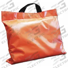 DICK MEDICAL SUPPLY Rescue Mat Carrying Case: 12 in L x 12 in W x 4 in H, 12 in Overall Lg (MPN 30001OR). Key specifications — Product Type: Carrying Case; Material: Vinyl; Color: Black/Orange; Brand: DICK MEDICAL SUPPLY.