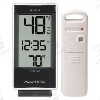 ACURITE Wireless Thermometer: 1%to 99% Humidity Range, Outdoor Temp - Desk & Wall Mount Meters with Wireless Sensors