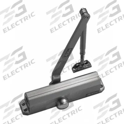 PDQ Door Closer: Parallel Mounting Type, Grade 3 - Light Duty, Aluminum, 11 1/4 in Lg - Parallel Arm-Mount Door Closers