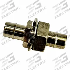 MEM-CO Mini Barb Fitting: 3/4 in ID x 1/2 in ID Size, Tube x Tube, Brass, Bulkhead (MPN 3/4BK10-NP). Key specifications — Brand: MEM-CO.