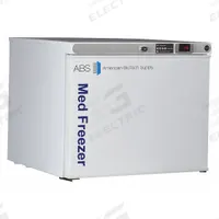 AMERICAN BIOTECH SUPPLY Freezer: Tabletop, 1.3 cu ft, -25°C to -15°C, Auto Defrost Method, Left (MPN PH-ABT-HC-UCFS-0120A-LH). Key specifications — Brand: AMERICAN BIOTECH SUPPLY; Door Hinge: Left.