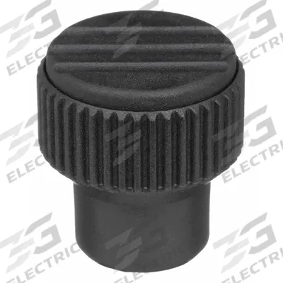 KIPP Hand Knob: Knurled, Plastic w/ Steel Thread, M10 Thread, 14 mm Thread Lg - Knurled Knobs with Threaded Hole