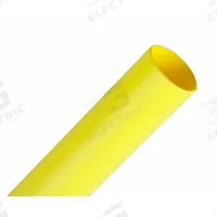 3M Heat Shrink Tubing: 0.38 in I.D. Before Shrinking, 0.19 in I.D. After Shrinking, 4 ft Lg, 125 PK (MPN FP301-3/8-48"-YELLOW-125 PCS). Key specifications — Color: Yellow; Brand: 3M.