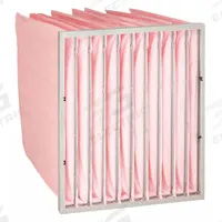 GRAINGER Pocket Air Filter: 24 in x 24 in x 16 in, MERV 13, Pink, Synthetic, 10 Pockets (MPN 3XJ72). Key specifications — Display Sell UOM: EA; Brand: GRAINGER; Media Material: Synthetic; Performance Rating: MERV 13.