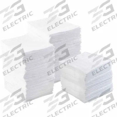 BRADY SPC ABSORBENTS Sorbent Pad: 61 7/16 oz Volume Absorbed Per Pad, Polypropylene, White - Sorbent Pads