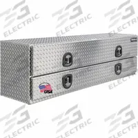 BUYERS PRODUCTS Side-Mount Truck Box: Side-Mount Truck Box, T-Handle Compression, 96 in Overall Wd (MPN 1701593). Key specifications — Brand: BUYERS PRODUCTS; Color: Silver; Lock Type: Keyed.
