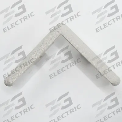 ACROVYN End Cap: End Cap, PETG, Driftwood, 3 in Leg Wd, 1/4 in Overall Ht - PETG Clip-On Corner Guard Caps