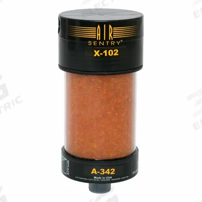 AIR SENTRY Desiccant Breather Replacement Cartridge: Silica Gel, 2 Micron Rating - Replacement Cartridges for Hydraulic Tank Desiccant Breathers