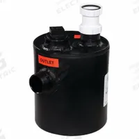 ORION Dilution Tank and Trap: 1.5 gal Capacity, 9 in Overall Dia, 9 in Overall Wd, 10 in Overall Dp (MPN OF59155-200). Key specifications — Material: Plastic; Includes: (2) Inlets; Brand: ORION.
