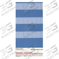 BRADY Wire Marker Book: (), White/Transparent, 180 Labels, Vinyl, -40°F to 158°F (MPN PWS-PK-14). Key specifications — Legend: (); Label Material: Vinyl; Brand: BRADY; Color: White/Transparent.