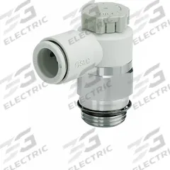 SMC Speed Control Valve: Elbow Fitting, Screw, 1/4 in/1/8 in Valve Body Size, 5/32 in Tube (MPN AS2201FG-N01-03SA). Key specifications — attr947203: Stainless Steel; attr947205: SMC.