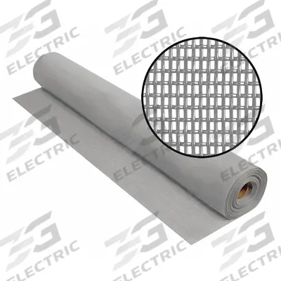 PHIFER Replacement Screen: Polyester, Gray, 17 x 10 Mesh Size, 4 ft Wd, 100 ft Lg - Pet Resistant Polyester Pet Door and Window Screen