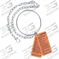 CHERNE Replacement Ring and Chain: Stainless Steel, 24 in Overall Lg, 0.25 in Overall Ht (MPN 059778). Key specifications — Includes: Safety Tag; Brand: CHERNE; Compatible Grainger Part Number: 1VNF1; Compatible Mfr Part Number: 270040; Material: Stainless Steel; Product Type: Replacement Ring and Chain.