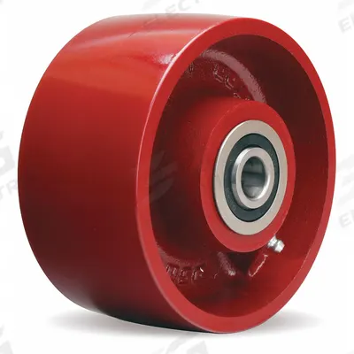 APPROVED VENDOR Caster Wheel: 6 in Wheel Dia., 3 in Wheel Wd, Iron, 2,000 lb Load Rating - Heat-Resistant Iron Tread Wheels
