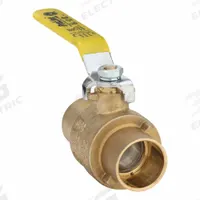 APPROVED VENDOR Manual Two-Way Ball Valve: 1 in, Brass, Straight, Sweat x Sweat, Full Port Ball Port (MPN 107-845NL). Key specifications — Brand: APPROVED VENDOR; Handle: Lever.
