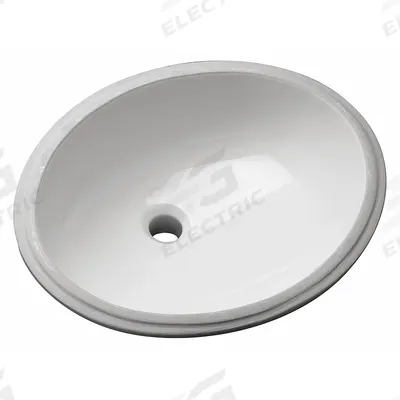 ZURN Bathroom Sink: White, Vitreous China, 19 in Overall Lg, 16 in Overall Wd - Undermount Bathroom Sinks without Faucets