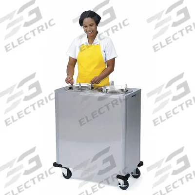 LAKESIDE Plate Dispenser Cart: Heated, 12 in Plate Size, 39 1/8 in Overall Ht - Heated Plate Dispenser Carts