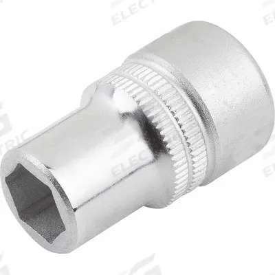 KIPP Hygienic Socket: 1/2 in Drive Size, Hex, 13 mm Socket Size, Steel, Chrome Plated - 1/2" Drive Metric Hygienic Sockets