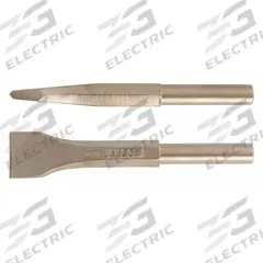 AMPCO Chisel: IR Chisel Scaler, 0.5 in Shank Size, 5/8 in Chisel Tip Wd, 5 in Overall Lg (MPN CS-23-ST). Key specifications — attr294782: AMPCO; attr292745: Aluminum Bronze.