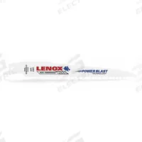 LENOX Reciprocating Saw Blade: 6 Teeth per Inch, 6 in Blade Lg, 0.05 in Blade Thick, 3/4 in Blade Wd (MPN 20573S656R). Key specifications — attr1109198: 6; attr1109200: Rigid for Straight Cuts; attr1109201: Straight; attr1109209: LENOX.