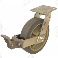 APPROVED VENDOR Plate Caster: Swivel, No Brake, Rubber, 5 in Wheel Dia., 2 in Wheel Wd, Slot, Swivel (MPN P21S-PRP050R-14-WK). Key specifications — Brand: APPROVED VENDOR; Wheel/Tread Color: Gray; Roll Up: Swivel.