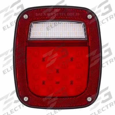 MAXXIMA Multi-function Box LED Stop: LED, Stop, Turn, and Tail Combo Light, Red/White - Stop, Turn & Tail Combination Lights