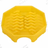 ULTRATECH Drum Funnel: Lockable, Yellow / Yellow, No Flame Arrester, 23 5/8 in x 5 1/2 in (MPN 482). Key specifications — Brand: ULTRATECH; Funnel Material: Polyethylene; For Use With: 55 gal Drums; Color: Yellow; Lid Type: Lockable; Flame Arrester Ht: No Flame Arrester; Lid Type (sublevel): Lidded.