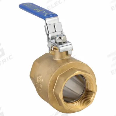 APPROVED VENDOR Manual Two-Way Ball Valve: 2 1/2 in, Straight, FNPT x FNPT - Brass Ball Valves