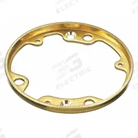 HUBBELL WIRING DEVICE-KELLEMS Cover Flange: Round, Brass, Hubbell, S5016. Key specifications — attr1046698: Hubbell; attr233058: HUBBELL WIRING DEVICE-KELLEMS; attr1046695: Cover Flange; attr1046697: B2529; attr1046701: S5016; attr1046702: Brass; attr1046708: Round.
