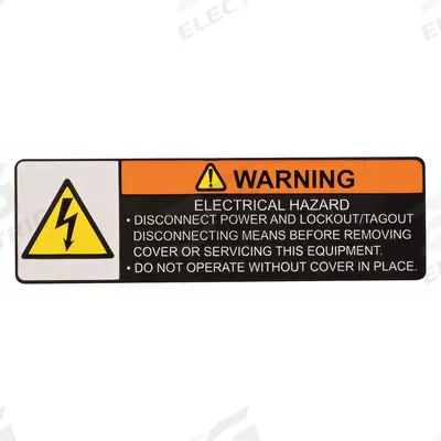 CM Warning Label: Electric Chain Hoists, 500 lb_1,000 lb_2,000 lb Compatible Load Capacity - Warning Labels for Hoists