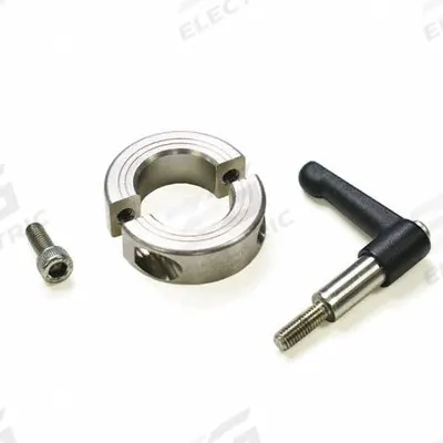 RULAND MANUFACTURING Quick Clamping Shaft Collar: 48 mm Bore Dia, Round, 316, Stainless Steel - Stainless Steel Two-Piece Clamping Lever Shaft Collars