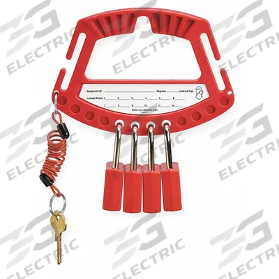 MASTER LOCK Padlock Station: 2 Components Included, Padlock Station, No Padlocks - Unfilled Lockout Stations