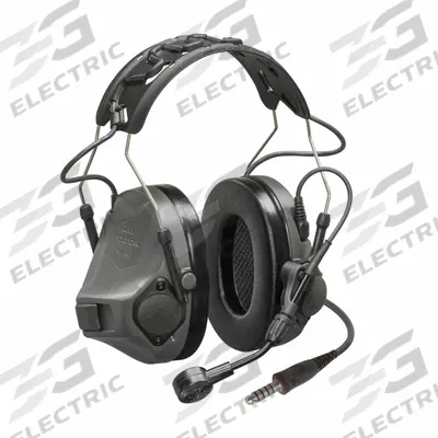 3M Headset: Over the Head, Helmet Mounted Earmuff, 23 dB NRR, Wired, Listen/Talk - Tactical Over-the-Head Headsets for Communication
