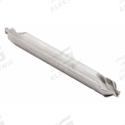 KEO Center Drill: Plain Type, #5, 60°, 4 in Overall Lg - Plain-Tip Center Drills