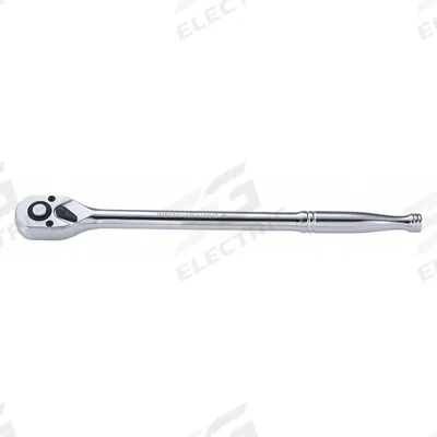 WESTWARD Hand Ratchet: Pear, Reversible, 11 1/4 in Overall Lg, Chrome - Standard-Head Ratchets