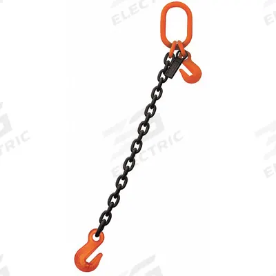 STREN-FLEX Chain Sling: 3/8 in Chain Trade Size, 100 Chain Grade, Grab Hook, Alloy Steel - Adjustable-Length Grade-100 Single-Leg Chain Slings