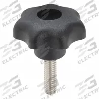 KIPP Hand Knob: 7 Point, Plastic w/ SS Thread, M6 Thread, 20 mm Thread Lg, 32 mm Dia (MPN K0154.406X20). Key specifications — Brand: KIPP.